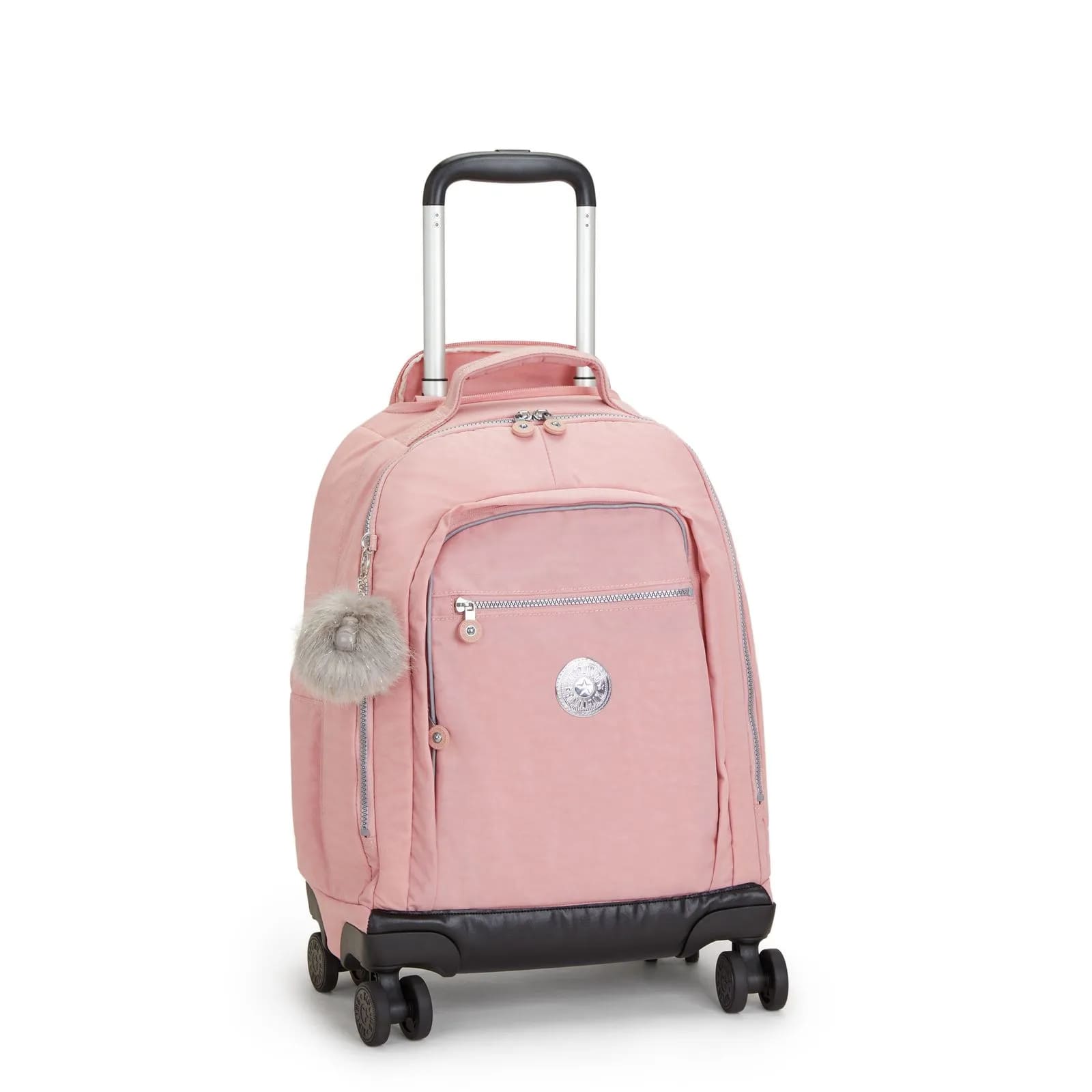 Mochila Kipling New Zea Bridal Rose com Rodinha Grande