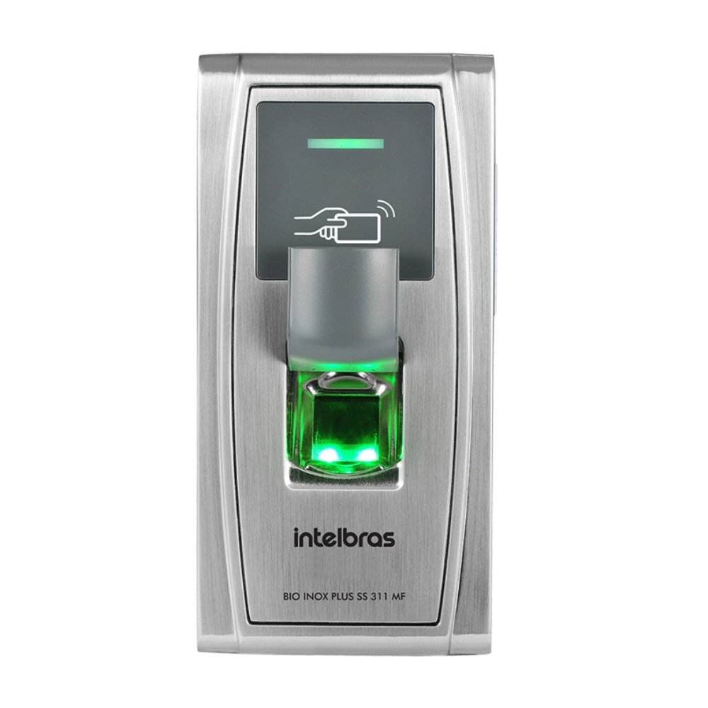Controlador de Acesso Intelbras 13,56MHz Bio Inox Plus SS 311 MF