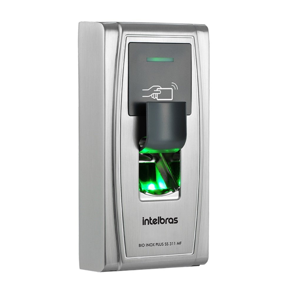 Controlador de Acesso Intelbras 13,56MHz Bio Inox Plus SS 311 MF
