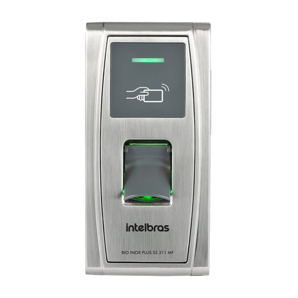 Controlador de Acesso Intelbras 13,56MHz Bio Inox Plus SS 311 MF