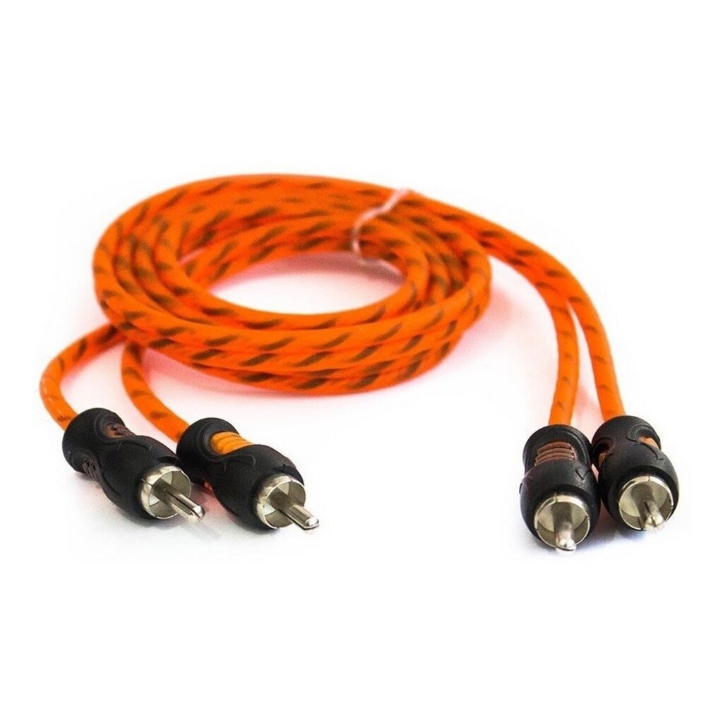 Cabo RCA KX3 2 RCA Macho x 2 RCA Macho Laranja - KCR1- Cabo com 1 Metro