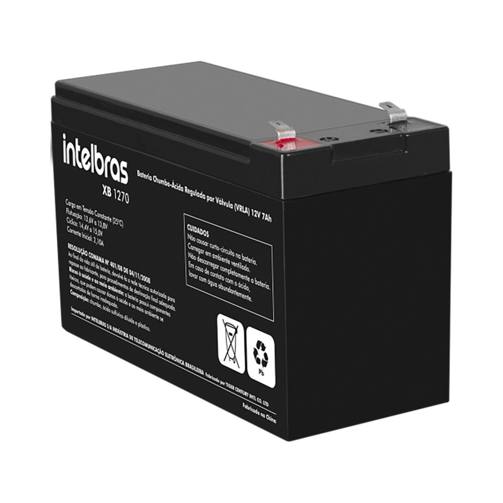 Bateria chumbo-ácido 12V Intelbras XB 1270