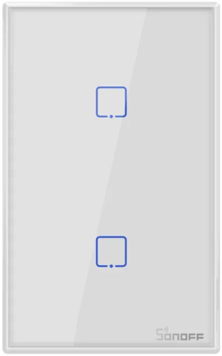 Interruptor de Luz Smart 2 Teclas Branco Wi-Fi SONOFF TX T0US2C