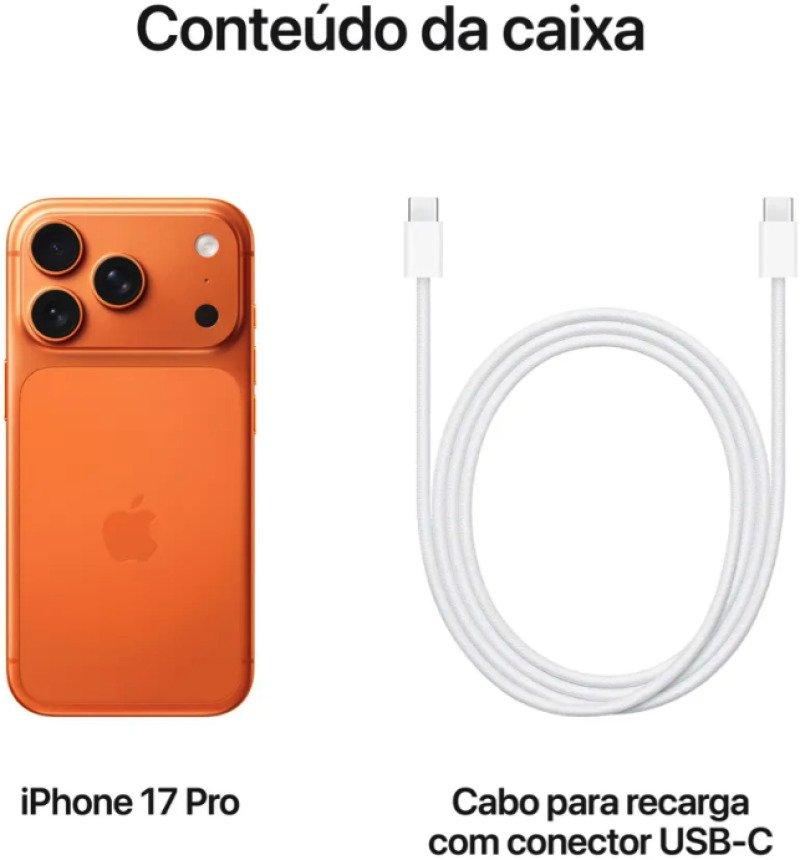 Apple iPhone 17 Pro 512 GB Laranja Cósmico 5G