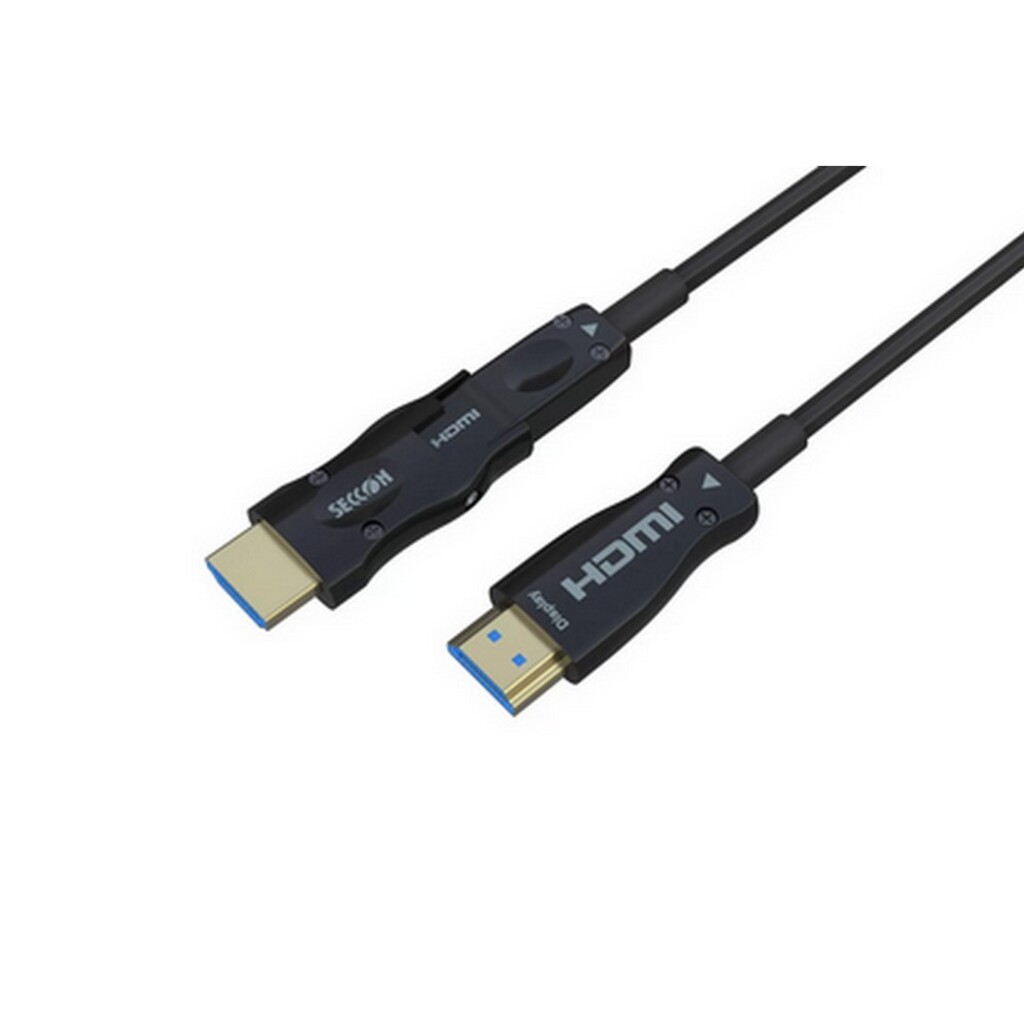 Cabo HDMI Fibra Óptica Ativa Macho x Macho Destacável 2.1 8K 10 Metros Seccon - ZLX-HDMI2.1-19-303-10M