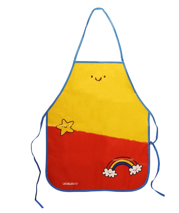 Avental Leo e Leo Infantil Solar Arco Iris