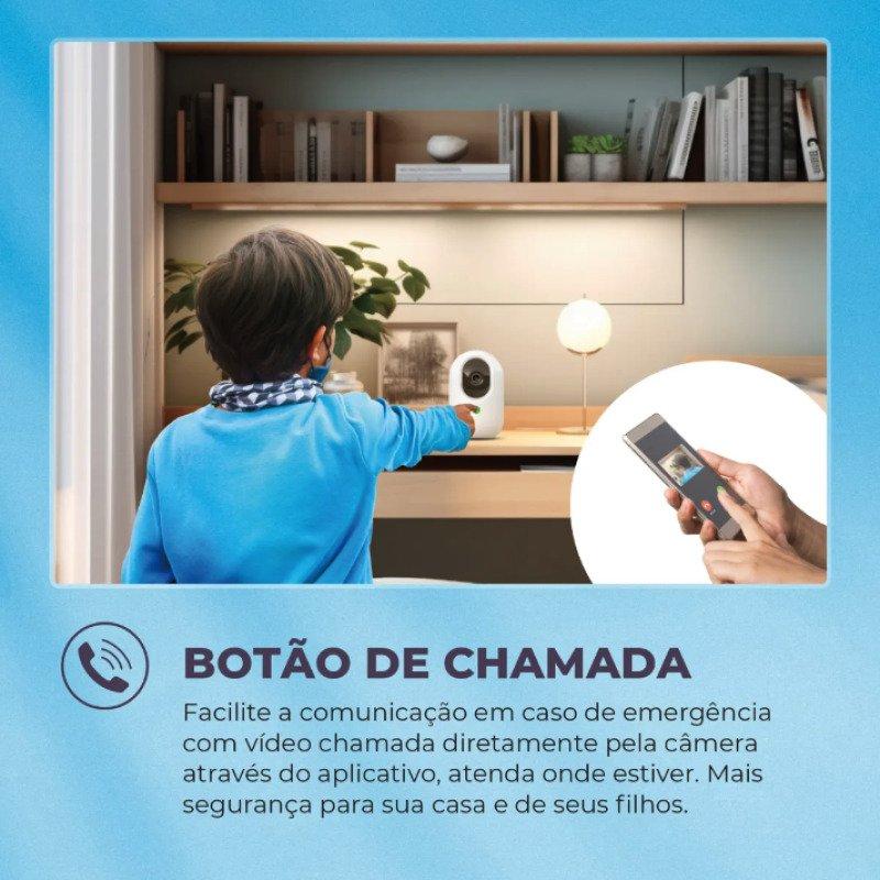 INSTALAÇÃO INCLUSA Câmera Interna Inteligente Ekaza EKGDT4117B