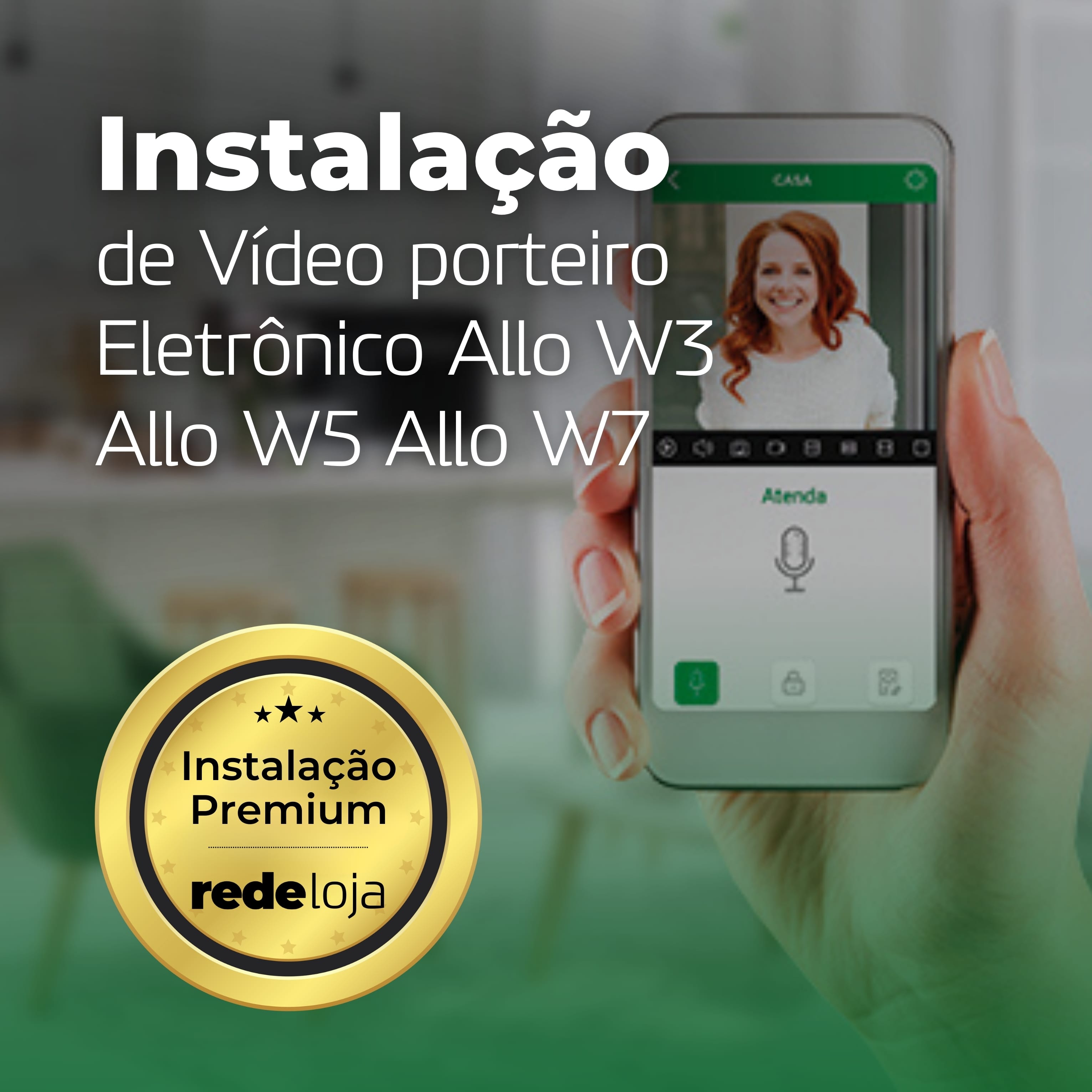 Instalação de Vídeo porteiro Eletrônico Allo W3 Allo W5 Allo W7